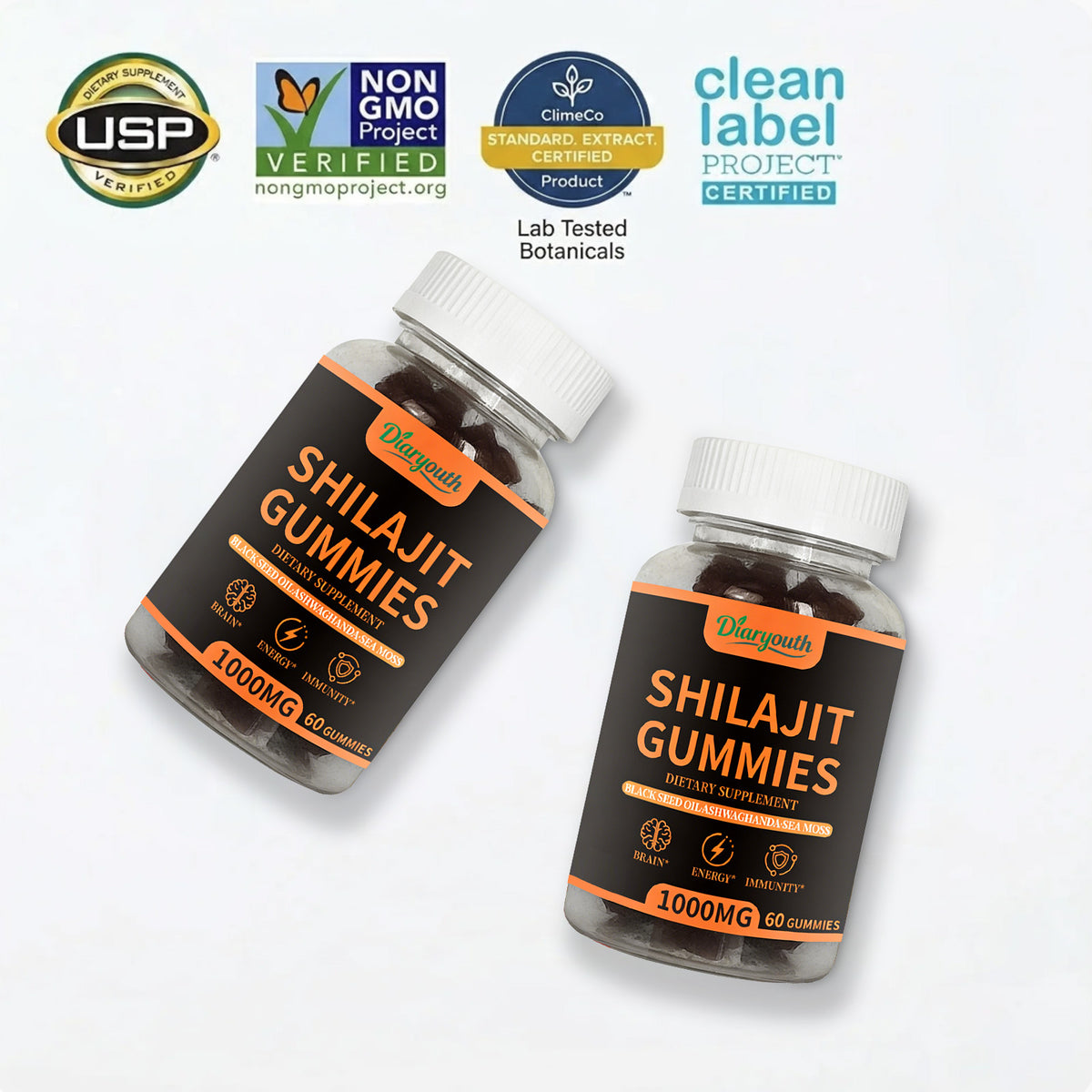 Himalayan Shilajit Male Vitality Gummies, 60 Count