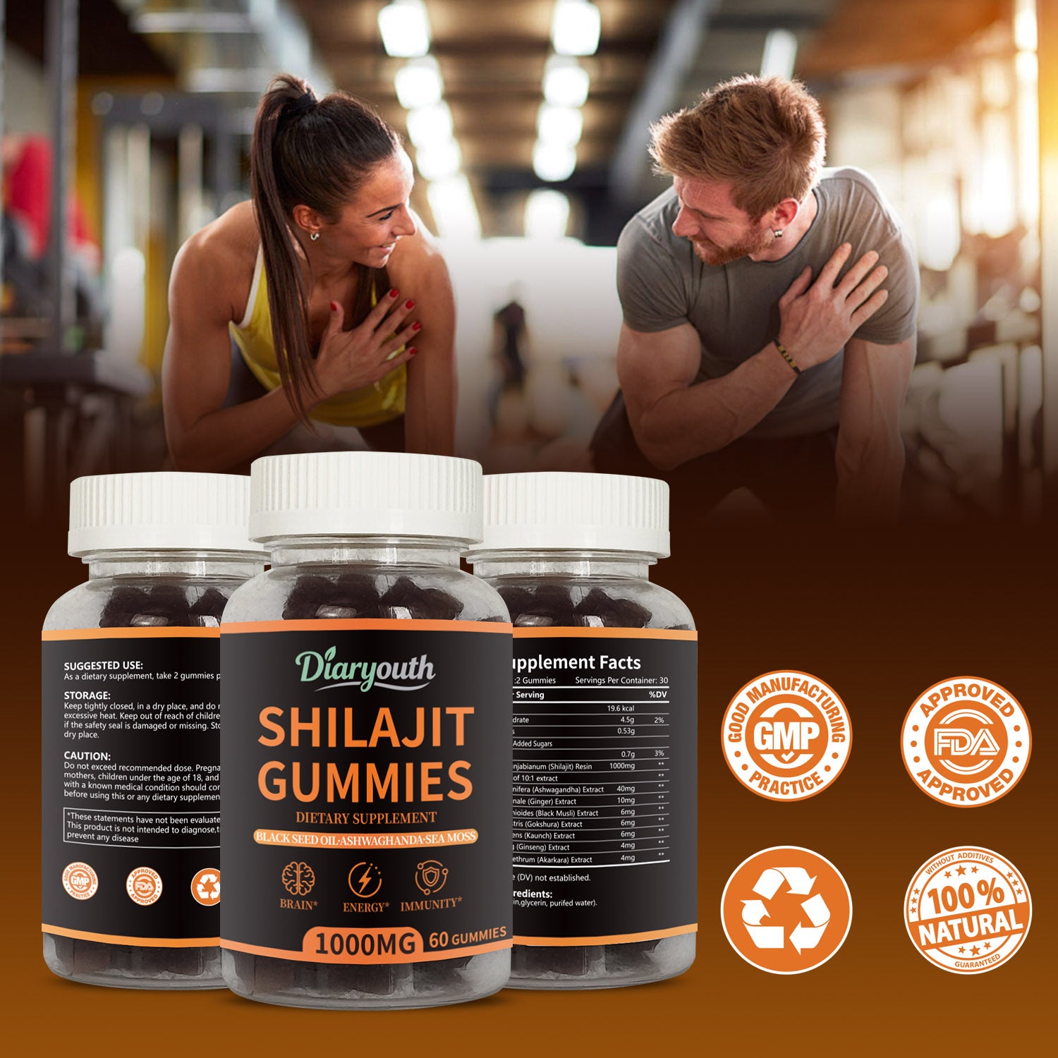 Black Friday - Shilajit Gummies - 60 Caps