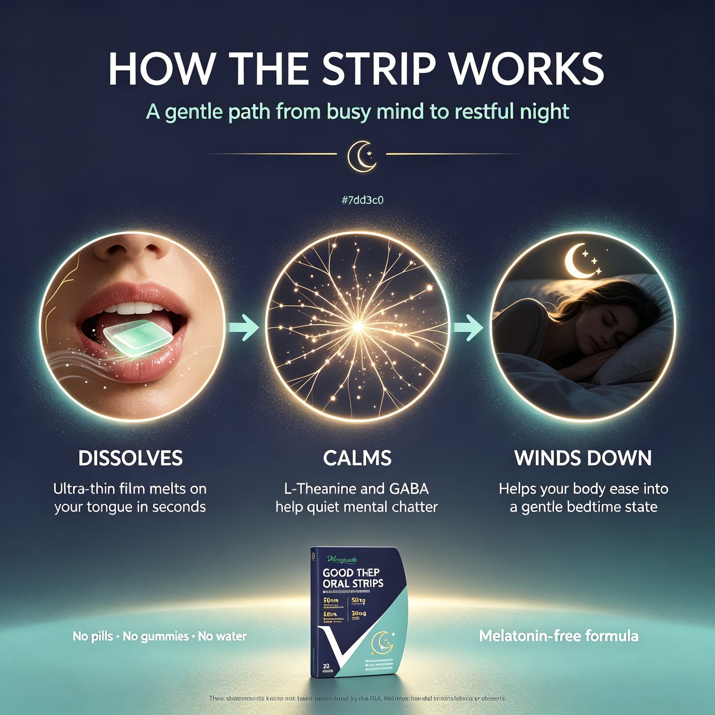 Diaryouth RestWell Oral Strips for Men — Deep Sleep, No Grogginess