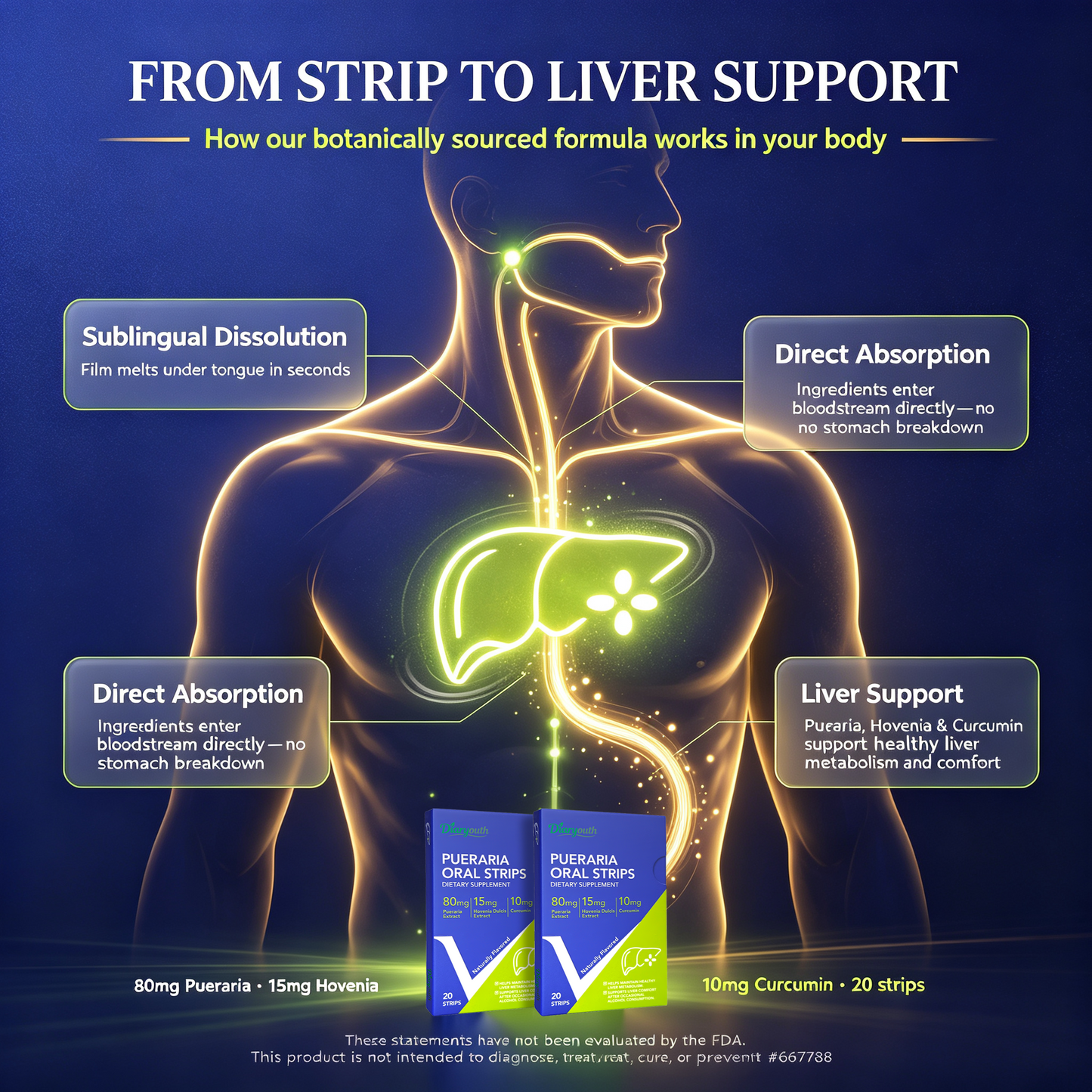Diaryouth™ Liver Restore Oral Strips-Support Liver,Feel Lighter