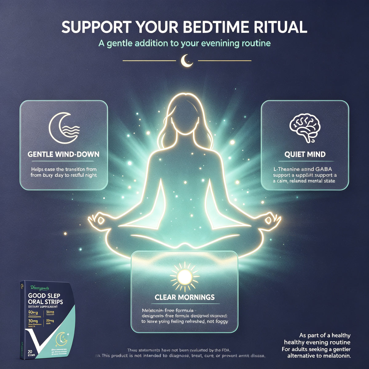 Diaryouth RestWell Oral Strips for Men — Deep Sleep, No Grogginess