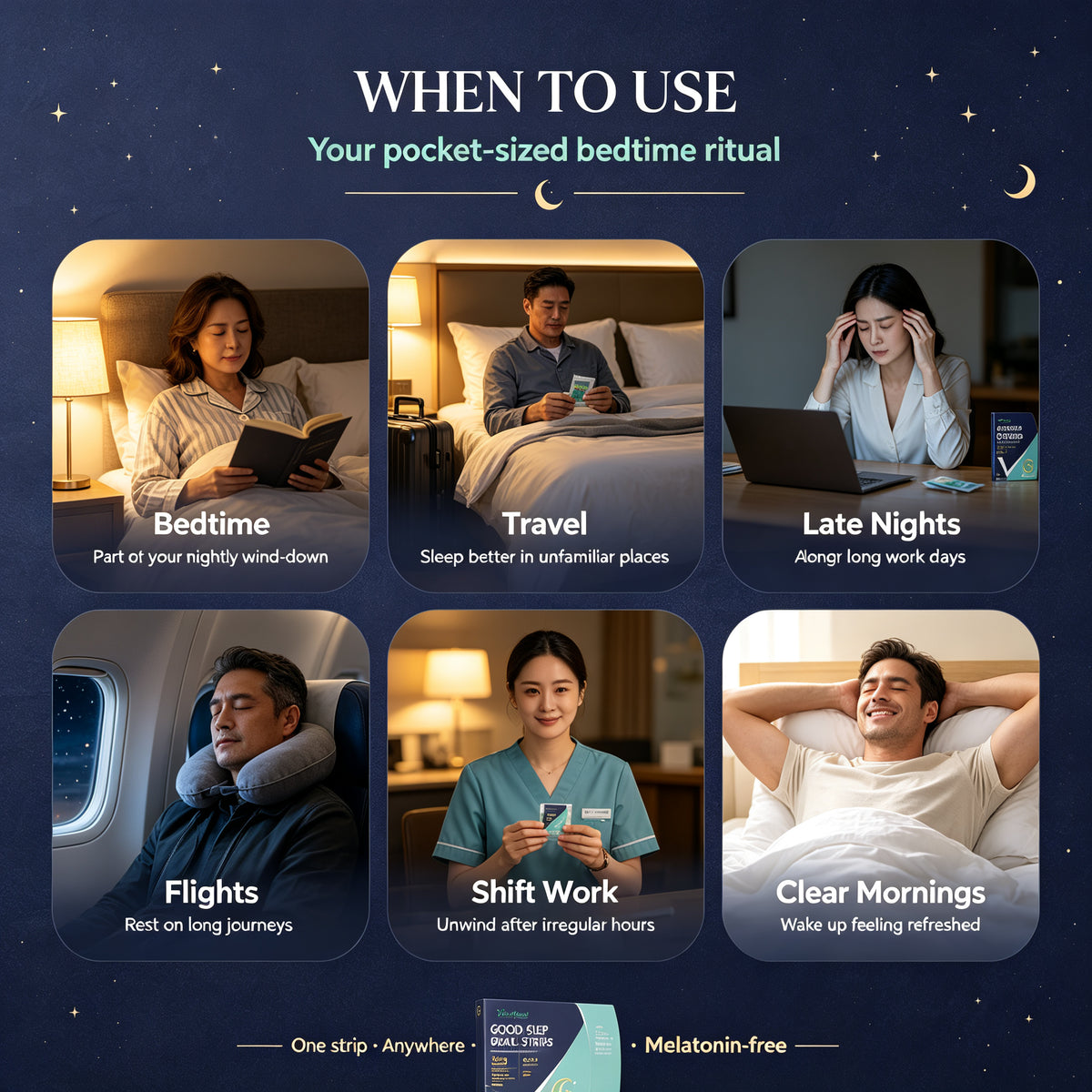 Diaryouth RestWell Oral Strips for Men — Deep Sleep, No Grogginess