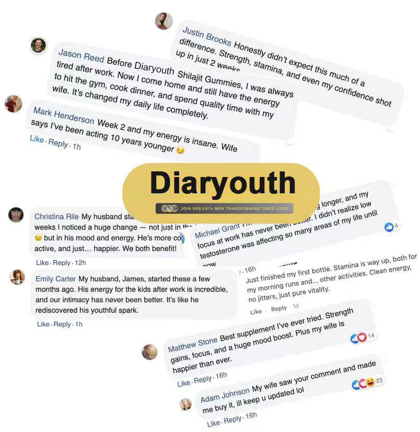 Diaryouth Pure Himalayan Shilajit Gummies FDA·GMP·HACCP·HALAL Certified |Testosterone Supplement for Men | Organic,Non‑GMO,100% Pure & Natural— 60 Capsules