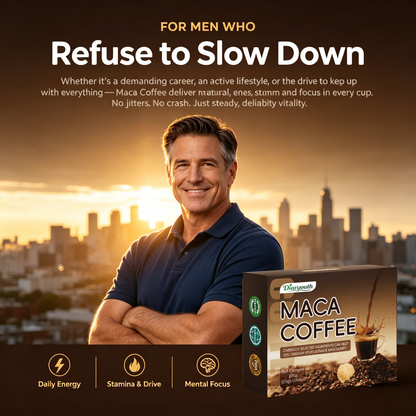 Diaryouth Maca Energy Coffee Sachets | Men's Stamina & Vitality Drink