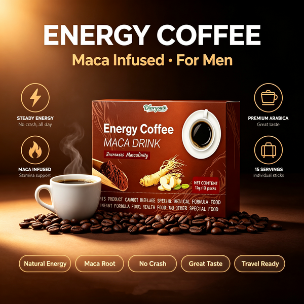 Diaryouth Maca Coffee for Male Vitality | Peak Bedroom Performance Boost