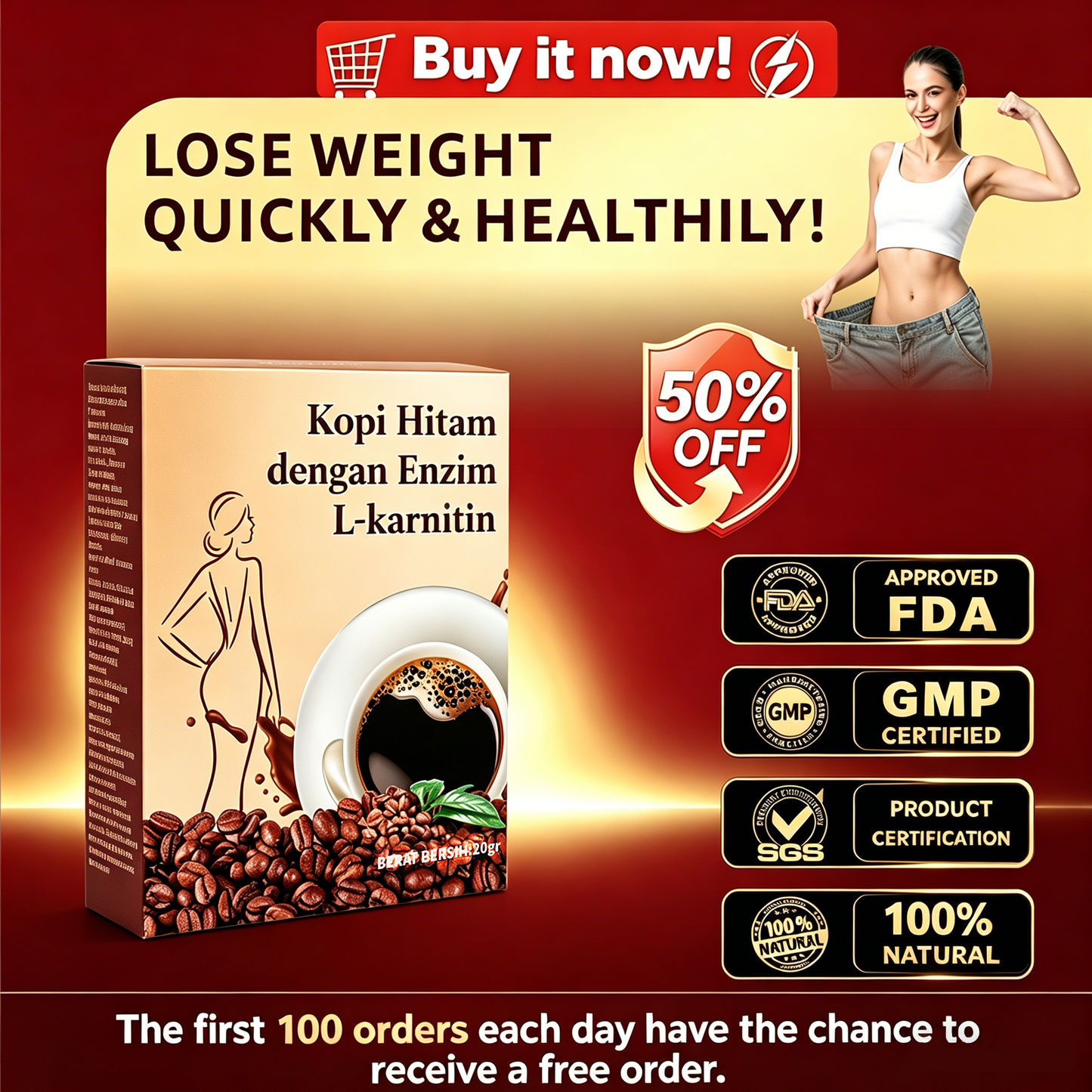 GlowLean GLP-1 Slimming Coffee – Boost Metabolism, Reduce Bloating & Energize Your Day