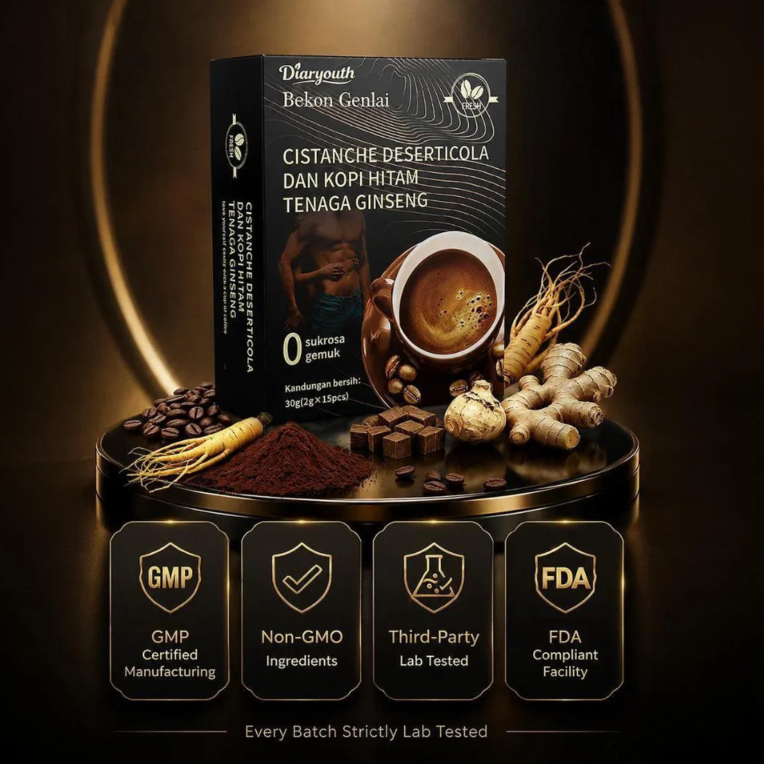 Diaryouth Maca Coffee 3-Box Bundle | Natural Men's Performance Boost