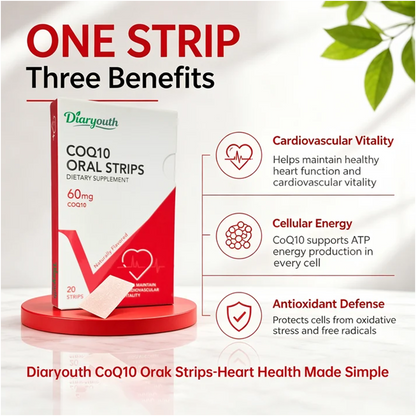 Diaryouth™ CoQ10 Oral Strips For Heart Energy