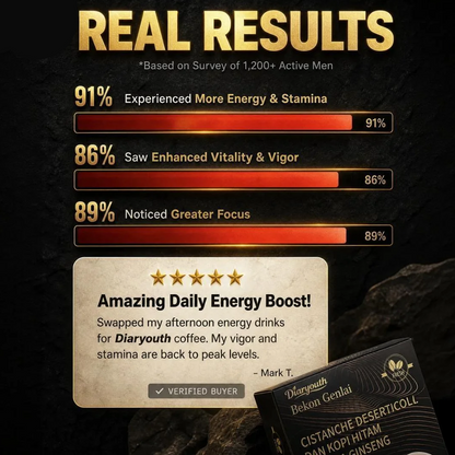 Diaryouth Maca Coffee 3-Box Bundle | Natural Men's Performance Boost