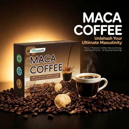 Diaryouth Maca Energy Coffee Sachets | Men's Stamina & Vitality Drink