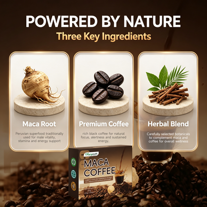 Diaryouth Maca Energy Coffee Sachets | Men's Stamina & Vitality Drink