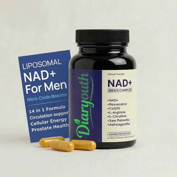 NAD+ Herbal Supplement Capsules for Men