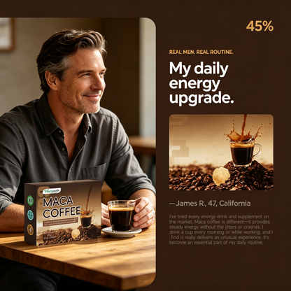 Diaryouth Maca Energy Coffee Sachets | Men's Stamina & Vitality Drink
