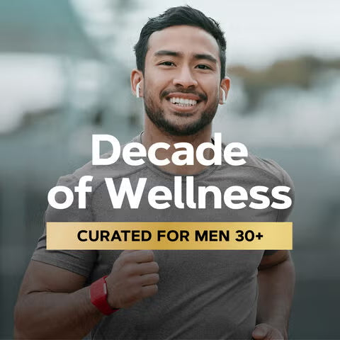 Daily bedroom nutrition packs designed specifically for men over 30