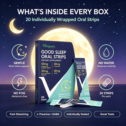 Diaryouth RestWell Oral Strips for Men — Deep Sleep, No Grogginess